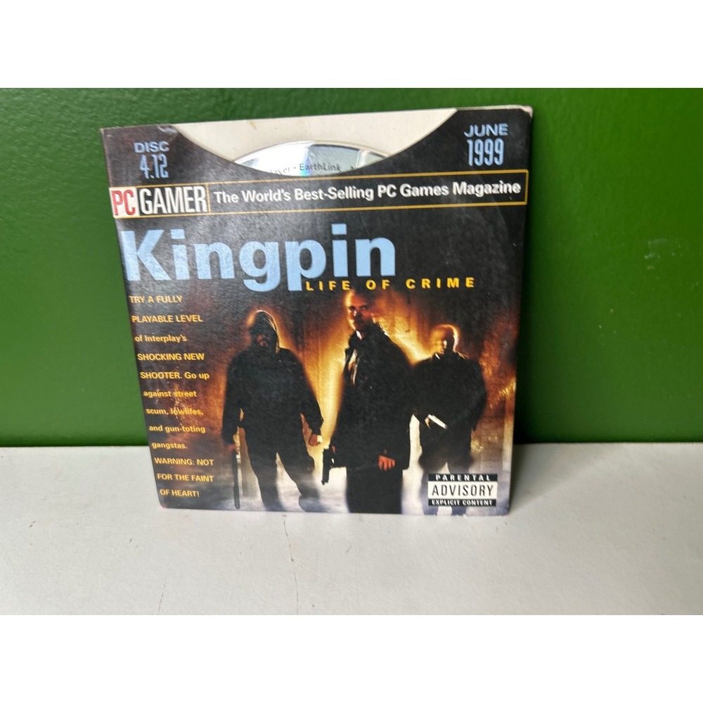 PC Gamer June 1999 Disc 4.12 Kingpin Life of Crime Demo RollerCoaster Tycoon CD